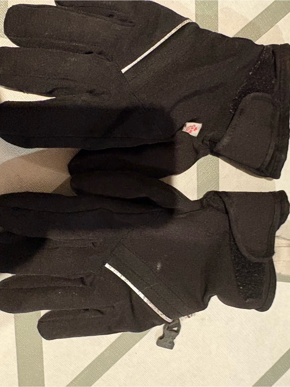 Free with purchase Kids Black Winter Gloves with Reflective Trim